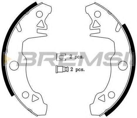 BREMSI GF0098 Комплект гальмівних колодок