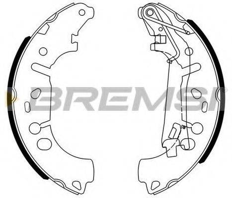 BREMSI GF0146 Комплект гальмівних колодок