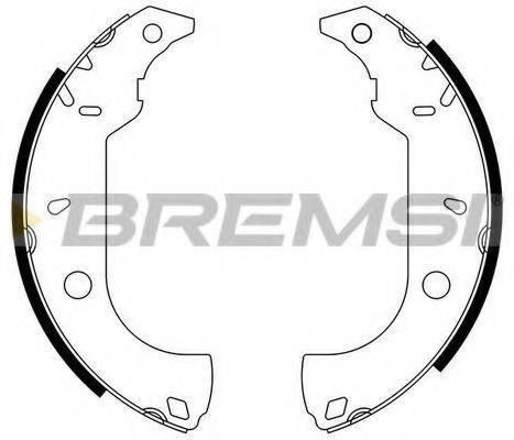 BREMSI GF0170 Комплект гальмівних колодок