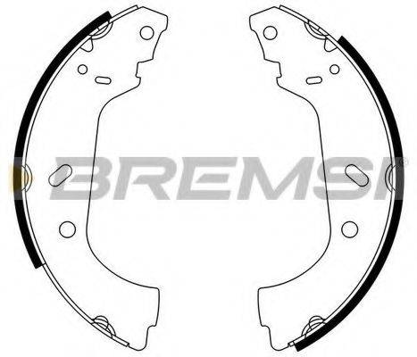 BREMSI GF0177 Комплект гальмівних колодок