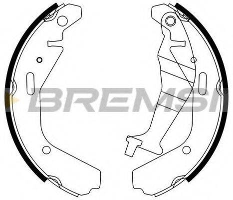 BREMSI GF0359 Комплект гальмівних колодок
