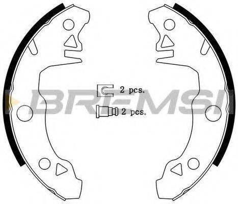 BREMSI GF0413 Комплект гальмівних колодок