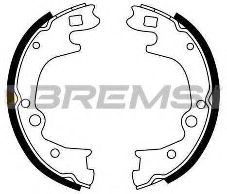 BREMSI GF0748 Комплект гальмівних колодок