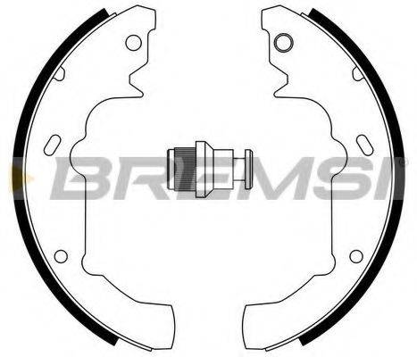 BREMSI GF4665 Комплект гальмівних колодок