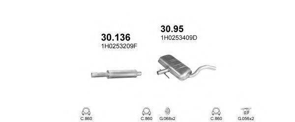 POLMO POLMO00914 Система випуску ОГ