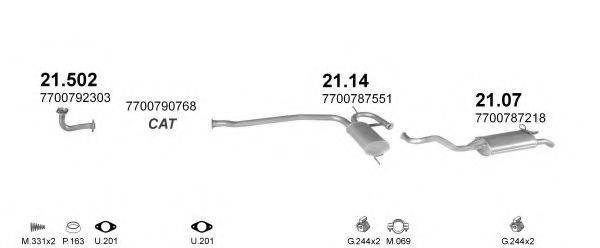 POLMO POLMO08665 Система випуску ОГ