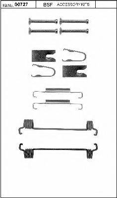 BSF 00727 Комплектуючі, стоянкова гальмівна система
