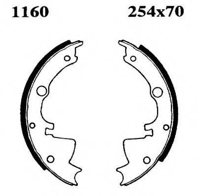 BSF 01160 Комплект гальмівних колодок