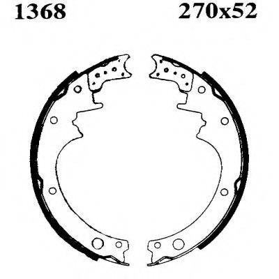 BSF 01368 Комплект гальмівних колодок