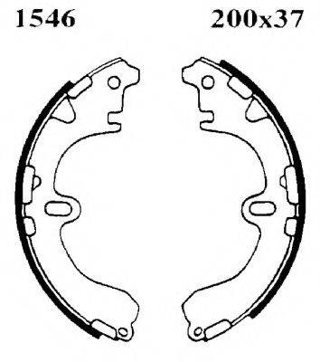 BSF 01546 Комплект гальмівних колодок