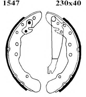 BSF 06257 Комплект гальмівних колодок