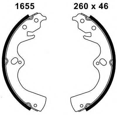 BSF 01655 Комплект гальмівних колодок