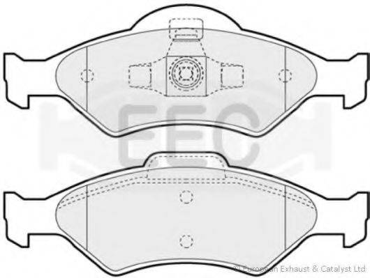 EEC BRP1125 Комплект гальмівних колодок, дискове гальмо