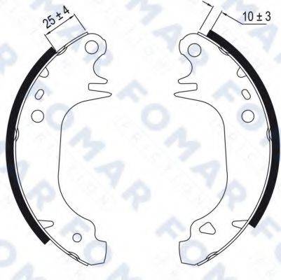 FOMAR FRICTION FO0387 Комплект гальмівних колодок