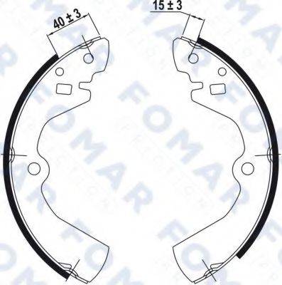 FOMAR FRICTION FO0453 Комплект гальмівних колодок