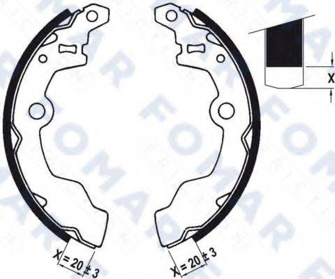 FOMAR FRICTION FO0482 Комплект гальмівних колодок