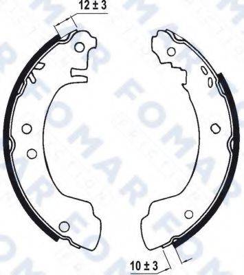 FOMAR FRICTION FO0543 Комплект гальмівних колодок