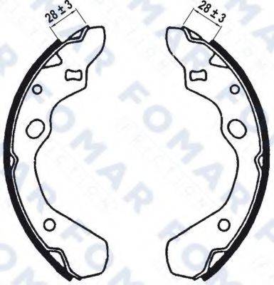 FOMAR FRICTION FO0567 Комплект гальмівних колодок