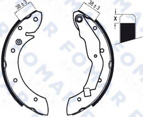 FOMAR FRICTION FO0579 Комплект гальмівних колодок