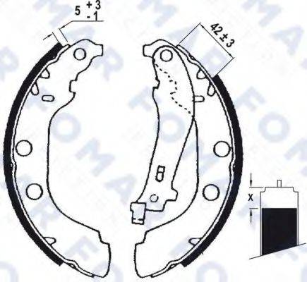 FOMAR FRICTION FO0631 Комплект гальмівних колодок