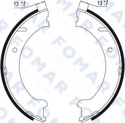 FOMAR FRICTION FO9029 Комплект гальмівних колодок, стоянкова гальмівна система