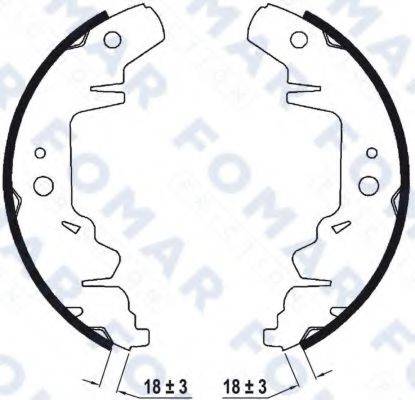 FOMAR FRICTION FO9032 Комплект гальмівних колодок