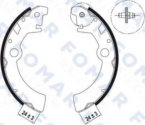 FOMAR FRICTION FO9049 Комплект гальмівних колодок