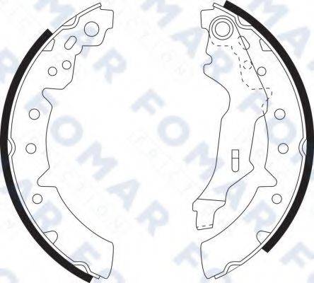 FOMAR FRICTION FO9075 Комплект гальмівних колодок