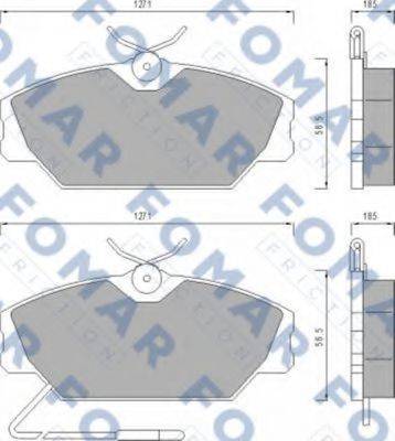 FOMAR FRICTION FO447881 Комплект гальмівних колодок, дискове гальмо