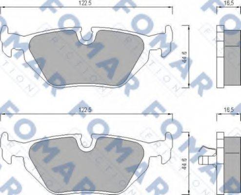 FOMAR FRICTION FO469881 Комплект гальмівних колодок, дискове гальмо