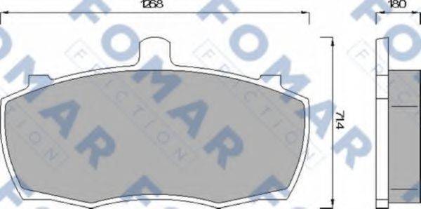 FOMAR FRICTION FO499081 Комплект гальмівних колодок, дискове гальмо