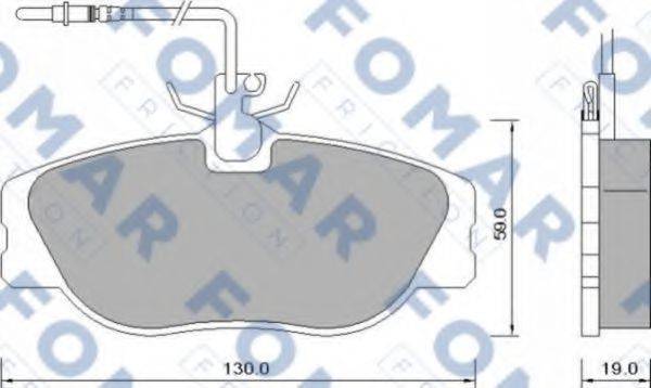 FOMAR FRICTION FO629081 Комплект гальмівних колодок, дискове гальмо