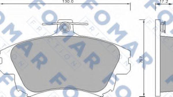 FOMAR FRICTION FO677481 Комплект гальмівних колодок, дискове гальмо