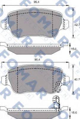 FOMAR FRICTION FO691781 Комплект гальмівних колодок, дискове гальмо