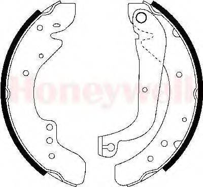 BENDIX 362367B Комплект гальмівних колодок