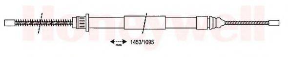 BENDIX 431237B Трос, стоянкова гальмівна система