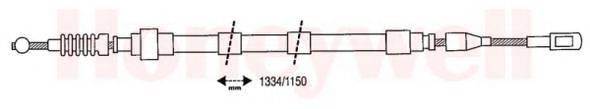 BENDIX 432050B Трос, стоянкова гальмівна система