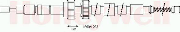 BENDIX 432659B Трос, стоянкова гальмівна система