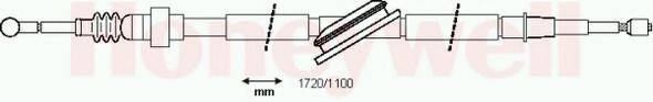 BENDIX 432838B Трос, стоянкова гальмівна система