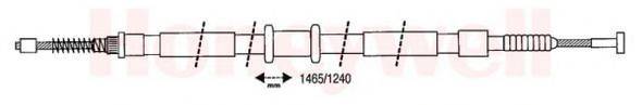 BENDIX 432991B Трос, стоянкова гальмівна система