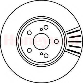 BENDIX 562012B гальмівний диск