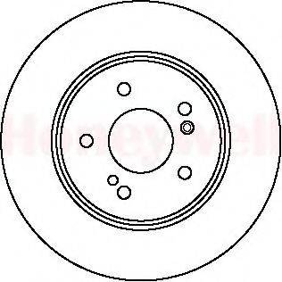 BENDIX 562098B гальмівний диск