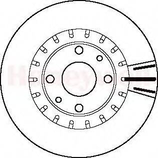 BENDIX 562121B гальмівний диск