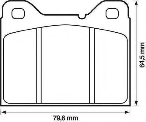 BENDIX 571235B Комплект гальмівних колодок, дискове гальмо