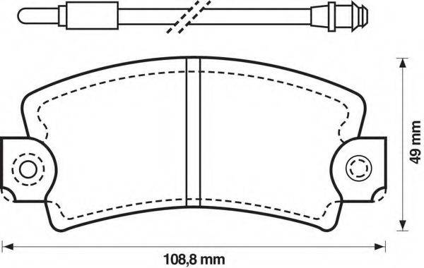 BENDIX 571337B Комплект гальмівних колодок, дискове гальмо