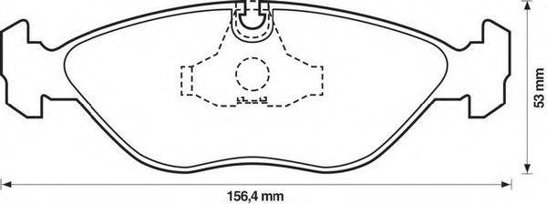 BENDIX 571465B Комплект гальмівних колодок, дискове гальмо