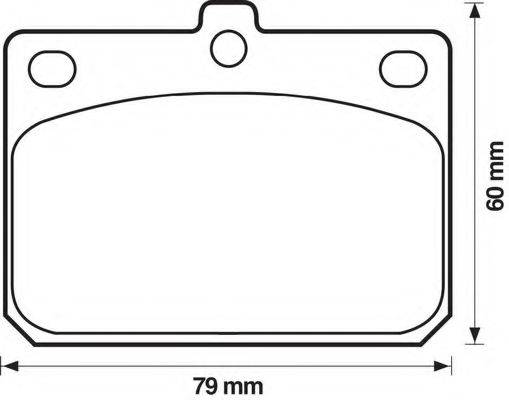 BENDIX 572120B Комплект гальмівних колодок, дискове гальмо