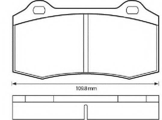 BENDIX 573149B Комплект гальмівних колодок, дискове гальмо