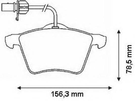 BENDIX 573206B Комплект гальмівних колодок, дискове гальмо