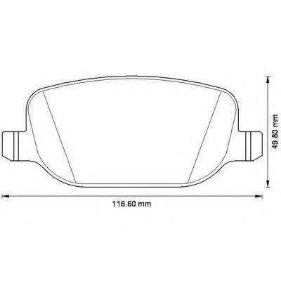 BENDIX 573252B Комплект гальмівних колодок, дискове гальмо